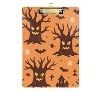 Albero raccapricciante con pipistrelli Halloween modello tasca md appunti impermeabile per le donne legali