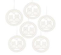 Albero Rotondo Ciondolo Con Gufo Bianco Plauener Punta Bxhxt 8x8x0, 1cm