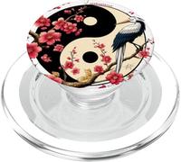 albero sakura in stile yin yang nel estetica harajuku retro PopSockets PopGrip per MagSafe