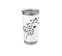 Albero Schipperke Fiore Dente di Leone Schipperke Bicchiere termico in acciaio inox doppia parete