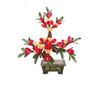 Albero simulato Stile Cinese Bonsai di Giada Albero dei Soldi Decorazioni per l'home Office Intaglio di Giada Ornamenti di Fiori Bonsai Buoni Regali per Mamme e Amici Albero di Simulazione