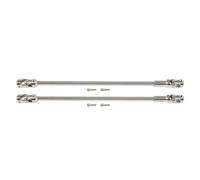 Albero Trasmissione Parti Per Lcg Rig Sportys Per Scaler Gspeed Per Capra Per Scx10 Pro Per Element Diy 1/10 Rc Crawler Albero Cardanico In Acciaio Inossidabile 68-229 Mm CVD(Silver,2PCS)