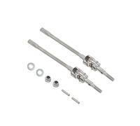 Albero Trasmissione Per RC 1/10 Per Axial SCX10-II 90046 90047 Per JEEP Per Wrangler CVD Albero Trasmissione Dogbone Heavy Duty Universal AR44 Assale Anteriore E Posteriore Kit Semiasse(Silver front)