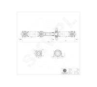 Albero Trasmissione Posteriore Per Il VW Amarok 2H0521102AF 2H0521102AH