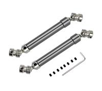 Albero Trasmissione RC Per Axial Per Scx10 AX10 D90 TF2 Per Hsp 1/10 Ricambi Per Auto RC 2 Pezzi Albero Trasmissione In Metallo Per Giunto Universale CVD 112-152 Mm Albero(Gray)