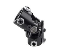 Albero Trasmissione Semiassi 1 Pezzo Nero Singolo Sterzo Universale Giunto A U 3/4" DD X 1" 83mm (3-1/4") Angolo Di Lavoro 35°Gradi