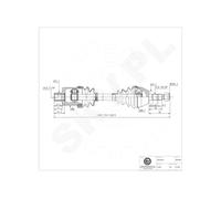 Albero Trasmissione Sospensione Cardanica Anteriore Destro Per Opel Astra H B