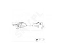 Albero Trasmissione Sospensione Cardanica Anteriore per Ford Galaxy 1.9 H 2.8 V6