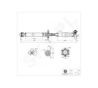 Albero Trasmissione Sospensione Cardanica Posteriore Per BMW X3 E83 26107577059