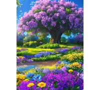 Albero viola Natura Puzzle di 1200 Pezzi per Adulti, Alta Qualità puzzle adulti, Puzzles Classico Relax Giochi, Regalo Perfetto