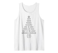 Albero X-mas basato sulla Scrittura di Natale incentrato su Cristo Canotta