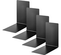 Albert 4301-11-4 Fermalibri in Metallo, 4 Pezzi, Nero, 14 X 14 X 8,5 Cm, per Scu