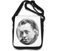 Albert Camus - Borsa a tracolla con scrittore francese e filosofo, colore: Bianco