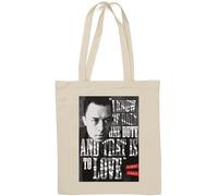 Albert Camus - Borsa tote in cotone naturale con scritta "I Know of Only One Duty and That is to Love", colore: bianco