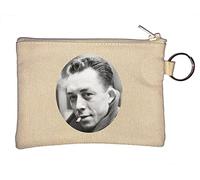 Albert Camus - Portamonete con scrittore francese e filosofo, colore: beige