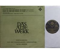 Albert de Klerk / Das Amsterdamer Kammerorchester - Dirigent : Anthon van der Horst - DAS ALTE WERK / KOSTBARKEITEN AUS DEM MUSIKALISCHEN VERMÄCHTNIS ALTER MEISTER / Georg Friedrich Händel / Konzert für Orgel und Orchester / Nr. 13 F-dur "Kukuck und Nachtigall" / Nr. 9 B-dur op. 7, 3 "Messias-Konzert" / TELEFUNKEN # AWT 8403-E