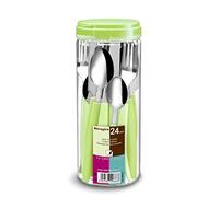 Albert di Thiers 729893 Carboncino Set di 24 Pezzi Acciaio Inossidabile Smeraldo 9 x 9 x 23,5 cm