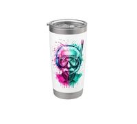 Albert E Indossare ARA Gear E Cuffie EDM Rave Art Bicchiere termico in acciaio inox doppia parete