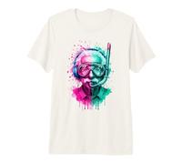 Albert E Indossare Ara Gear E Cuffie EDM Rave Art Maglietta Premium