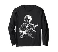Albert E. Scienziato Fisico Suonare Chitarra Design Maglia a Manica