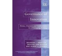 Albert E. Steenge Governance of Innovation (Copertina rigida)