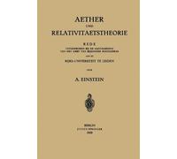 Albert Einstein Aether und Relativitaetstheorie (Tascabile)