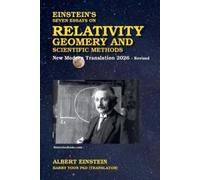 Albert Einstein Einstein's Seven Essays on Relativity, Geometry, and (Tascabile)