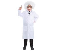 Albert Einstein Kit Bambini Costume Kit + Parrucca Bambini Libro Giorno