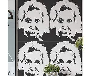 Albert Einstein Stampo/Arredo Casa Arte e Artigianato Stampo, Pittura su Misura Finiture con Stencil, Fai da Te Stencil, Ideal Stencils - L/37x47cm/14.5x18.5"