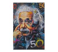Albert Einstein's Face Puzzle 500 Pezzi, Puzzle Adulto Famiglie Pezzi Si incastrano Perfettamente