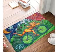 Albert Hoffman LSD Bicycle Day Zerbino antiscivolo per bagno e cucina soggiorno pavimento porta ingresso tappeto
