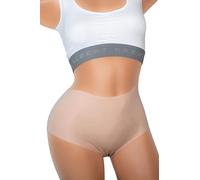 ALBERT KREUZ Set di 3 Culotte Slip a Vita Alta Invisibile Senza Cuciture a Taglio Vivo Cotone Elasticizzato Color Carne Taglia XL