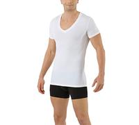 ALBERT KREUZ Uomo Maglietta Intima Tecnica Cool Clima Scollo a v Profondo Maniche Corte Bianco L