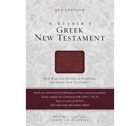 Albert L. Lukaszewski Richard J. A Reader's Greek New T (Rilegato in ecopelle)