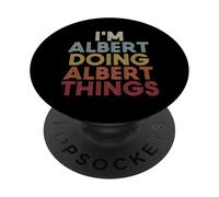 Albert Name Albert Personalized Name First Given PopSockets PopGrip Adesivo