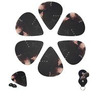 Albert Wesker2 plettri per chitarra, 6 pezzi, 3 diversi spessori, personalizzati, con scatola portaoggetti, accessori per chitarra medi sottili (0,46 mm, 0,71 mm, 0,96 mm)