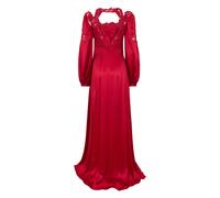 Alberta Ferretti - Abito Lungo con Maniche a Palloncino - - Dresses - Donna - Rosso - L