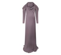 Alberta Ferretti - Abito Lungo con Scollo Drappeggiato - - Dresses - Donna - Viola - M