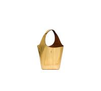 Alberta Ferretti, ,Bags ,Donna ,Giallo ,ONE SIZE Eel Leather Bucket Bag
