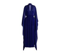 Alberta Ferretti, ,Dresses ,Donna ,Blu ,XL Long silk gown with flowing sleeves