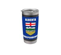 Alberta Independence - Coat of Arms Canada 2026 (Blue) Bicchiere termico in acciaio inox doppia parete