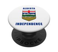 Alberta Independence - Coat of Arms Canada 2026 (White) PopSockets PopGrip Adesivo