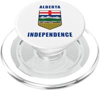 Alberta Independence - Coat of Arms Canada 2026 (White) PopSockets PopGrip per MagSafe