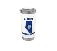 Alberta Independence from Canada 2026 (White) Bicchiere termico in acciaio inox doppia parete