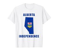 Alberta Independence from Canada 2026 (White) Maglietta con Stampa Grafica Economica