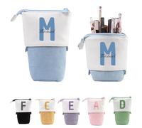 ALBERTBAND Astucci per matite Astucci personalizzato con foto Astuccio per penna di grande capacità Cerniere Borsa per cancelleria per ufficio Borsa cosmetica per ragazze Ragazzi e adulti (Style 4)