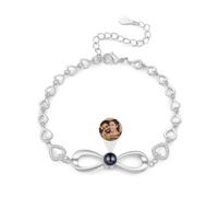 ALBERTBAND Bracciale Proiezione Foto Bracciale Donna Personalizzato Regali Personalizzati per signore, ragazze, fidanzate, mogli, nonne, coppie (Illimitato-A)