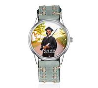 ALBERTBAND Orologi da Polso con Foto Personalizzati Incidi Orologio da Polso con il Tuo Messaggio Regalo di Laurea per lei Lui Figlia Figlio BFF Laureato Studenti delle Scuole Medie Superiori (#3)