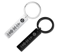 ALBERTBAND Portachiavi per Donna Portachiavi Personalizzato Scannable Music Portachiavi con codice Spotify Personalizza il tuo portachiavi musicale (Silver&Black)