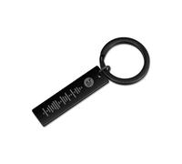 ALBERTBAND Portachiavi per Donna Portachiavi Personalizzato Scannable Music Portachiavi con codice Spotify Personalizza il tuo portachiavi musicale (1 pcs-Black)